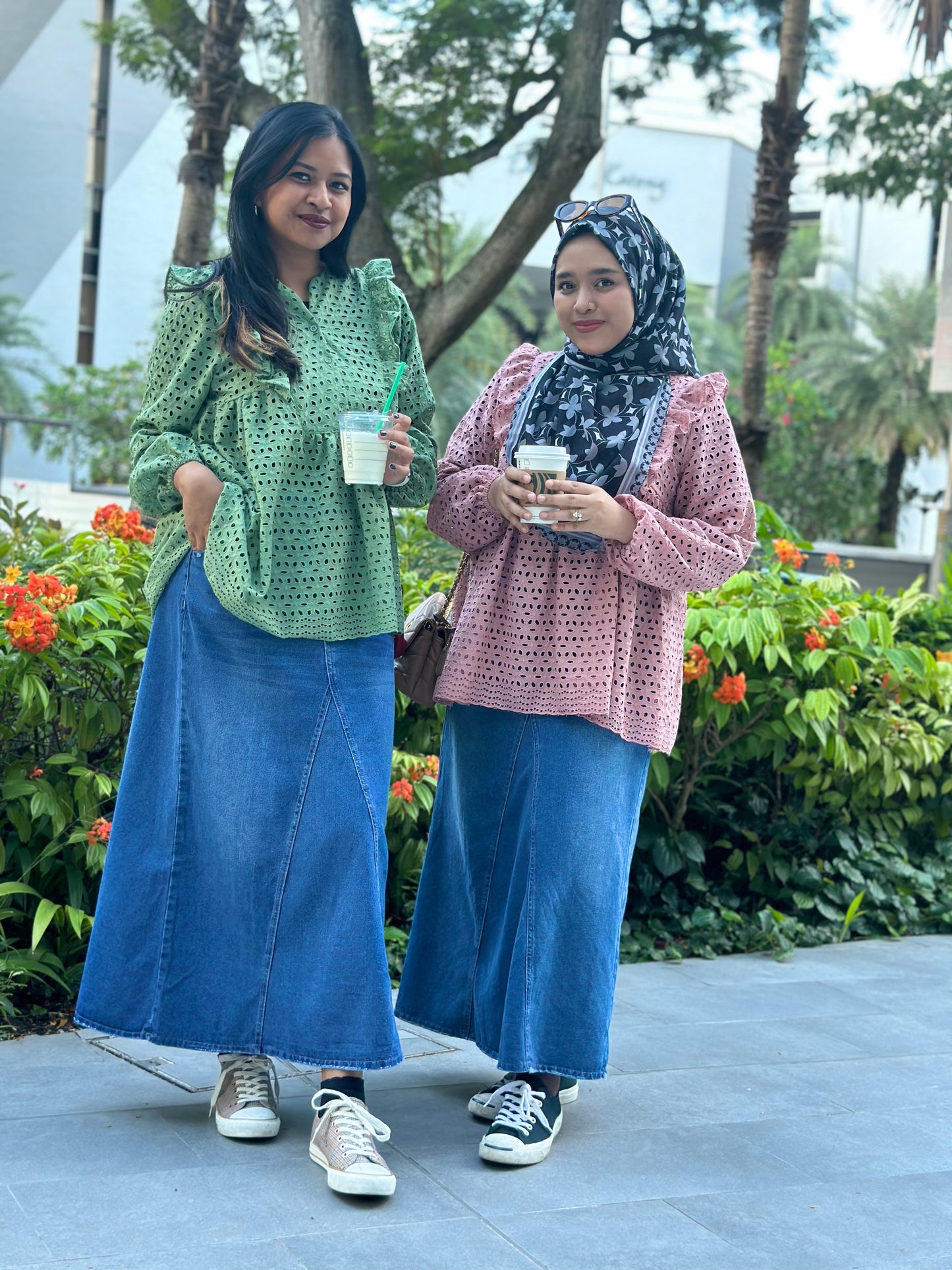 Jenny Denim Midi Skirt