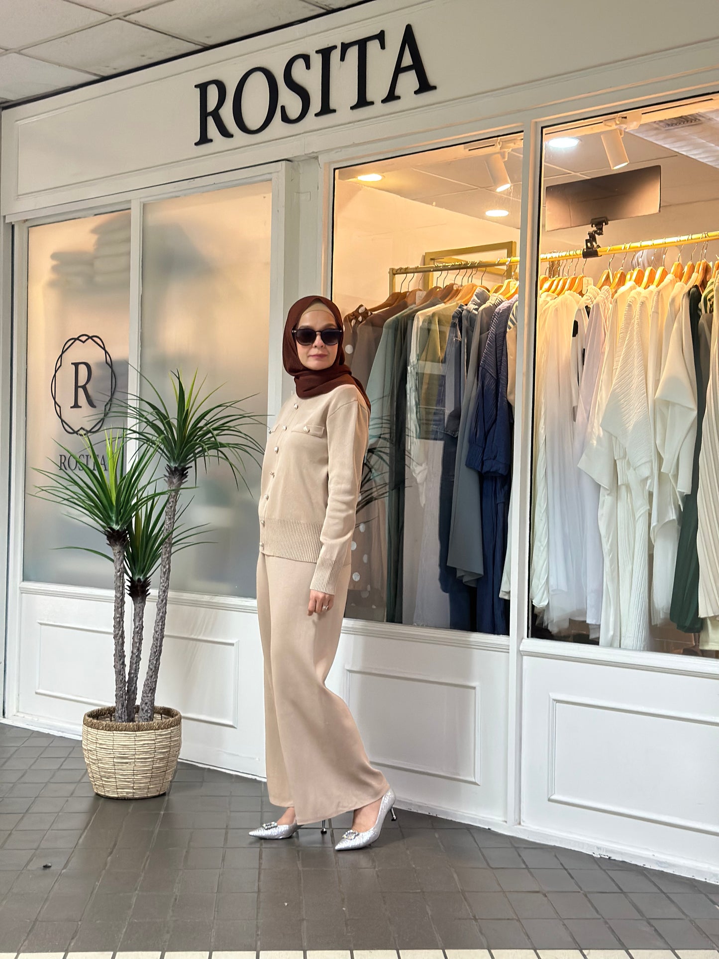 Miss Coco Pants Set in Mocha ( Pre Order)