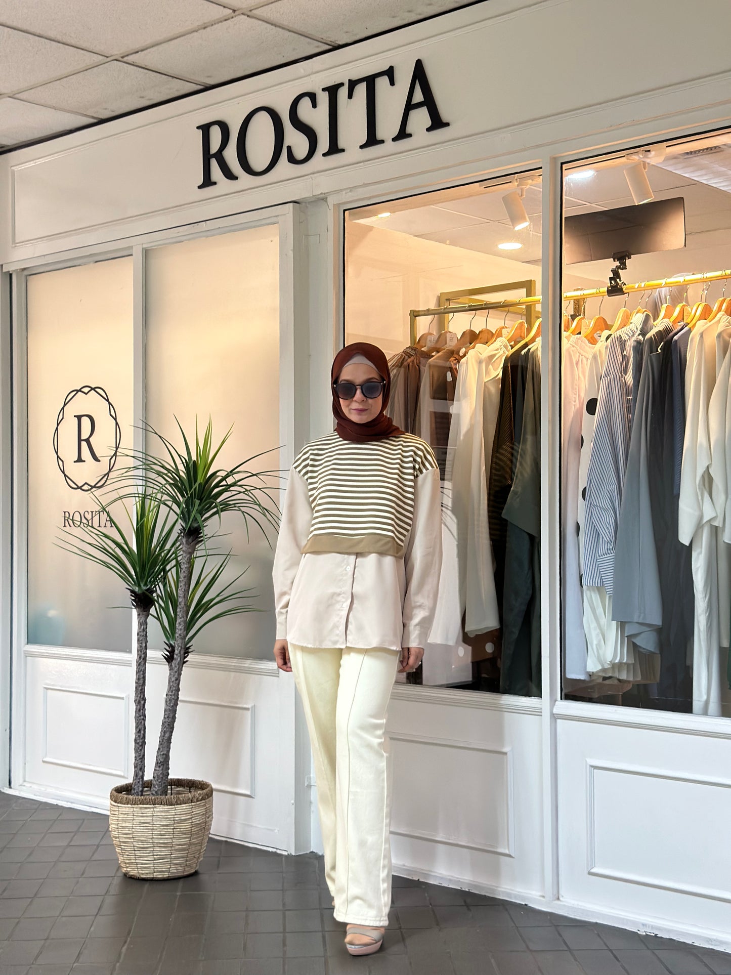 Sabine Top in Latte