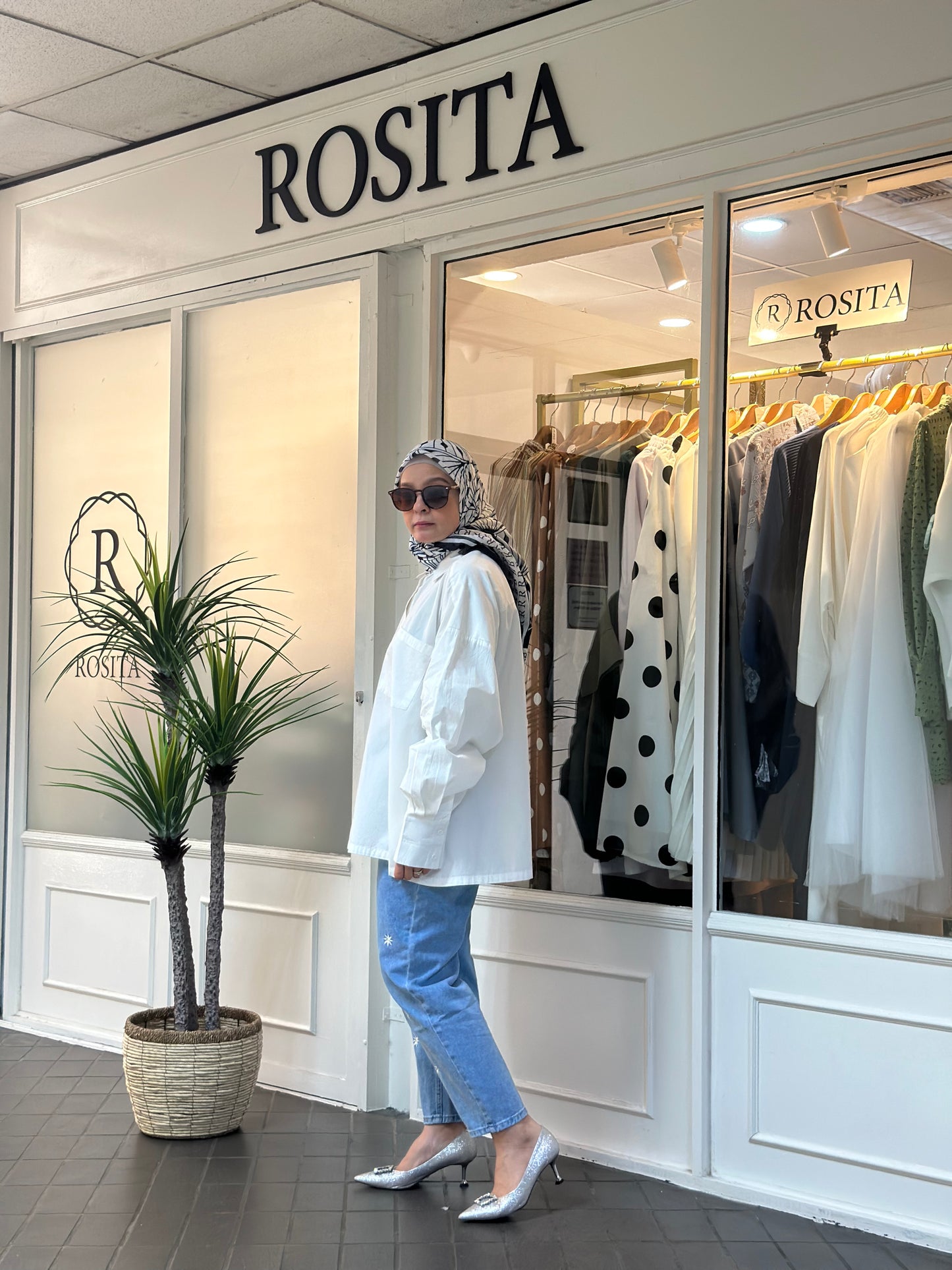 Estelle Boyfriend Shirt in White