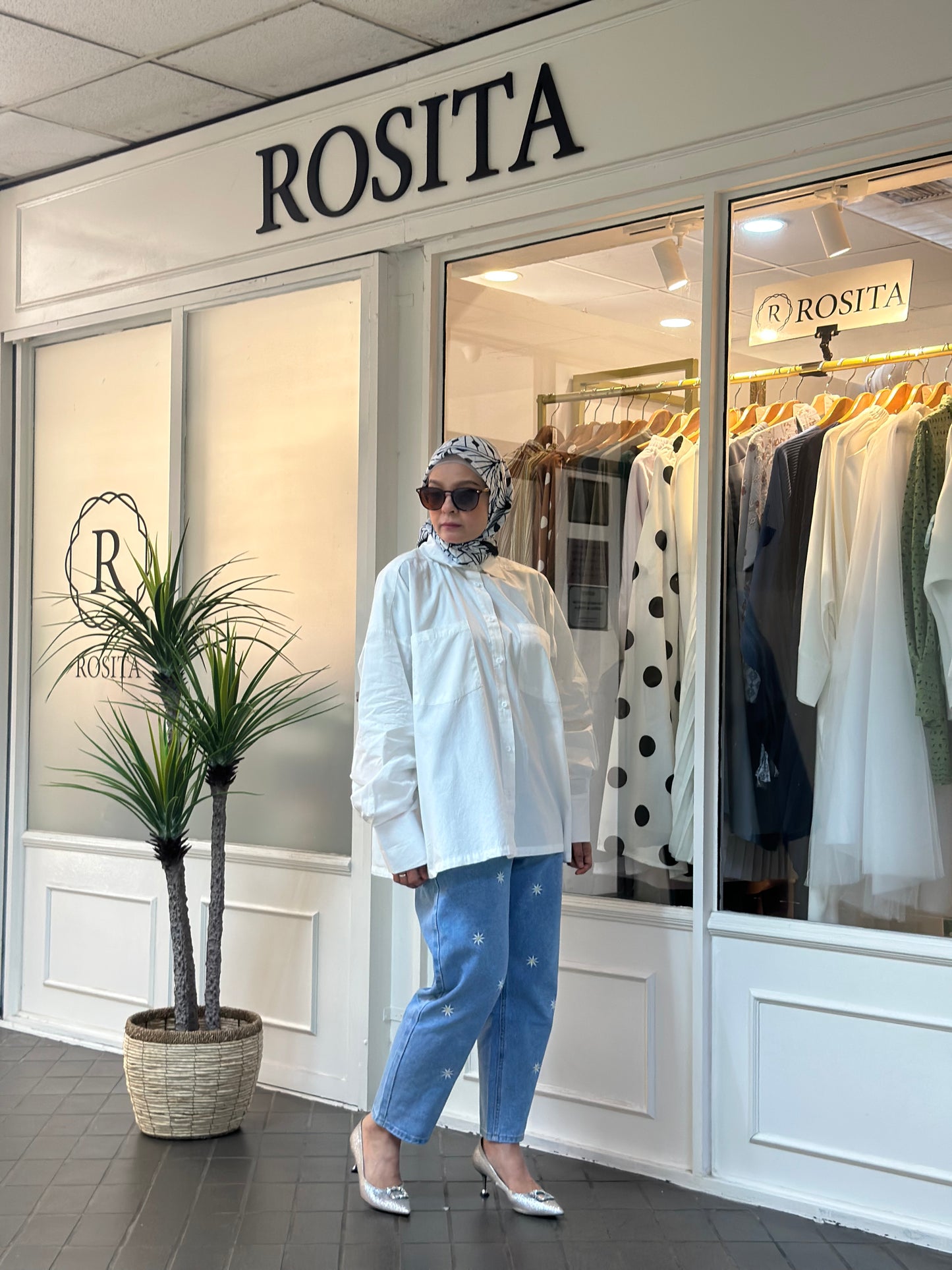 Estelle Boyfriend Shirt in White