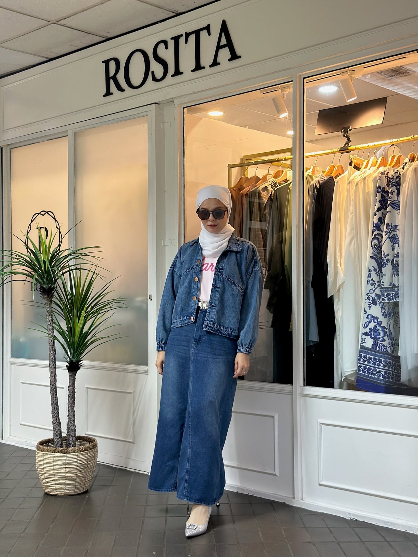 Katie Cropped Denim Jacket