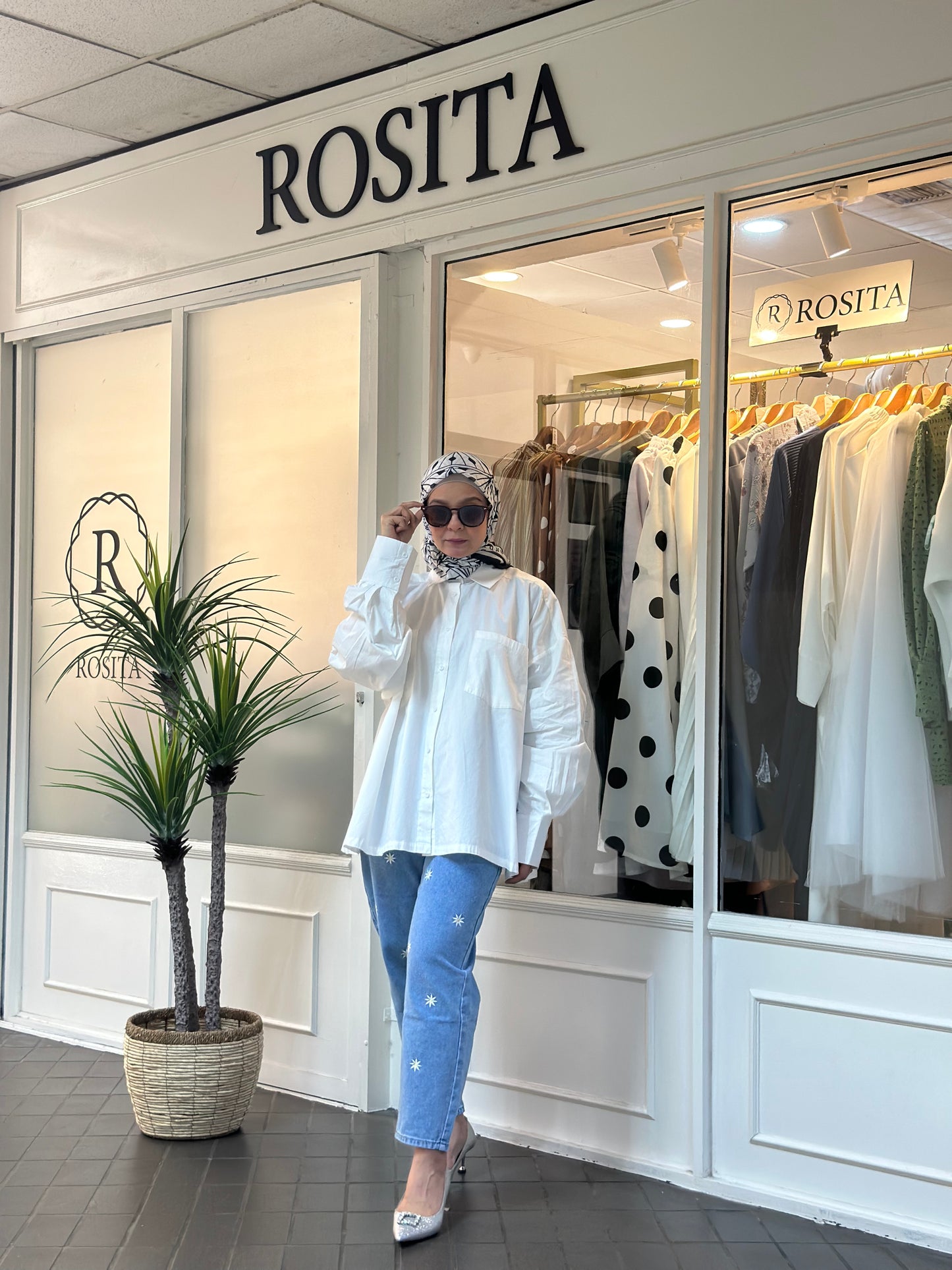 Estelle Boyfriend Shirt in White