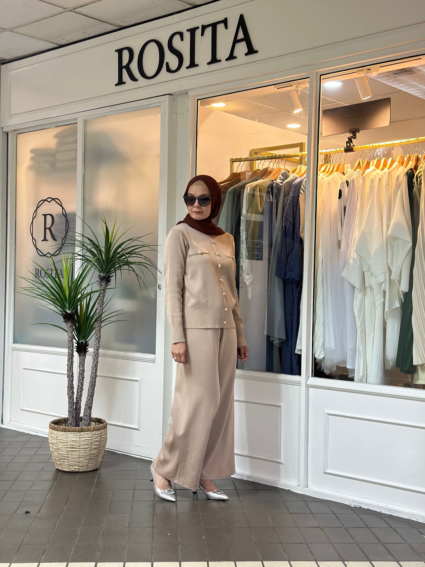 Miss Coco Pants Set in Mocha ( Pre Order)