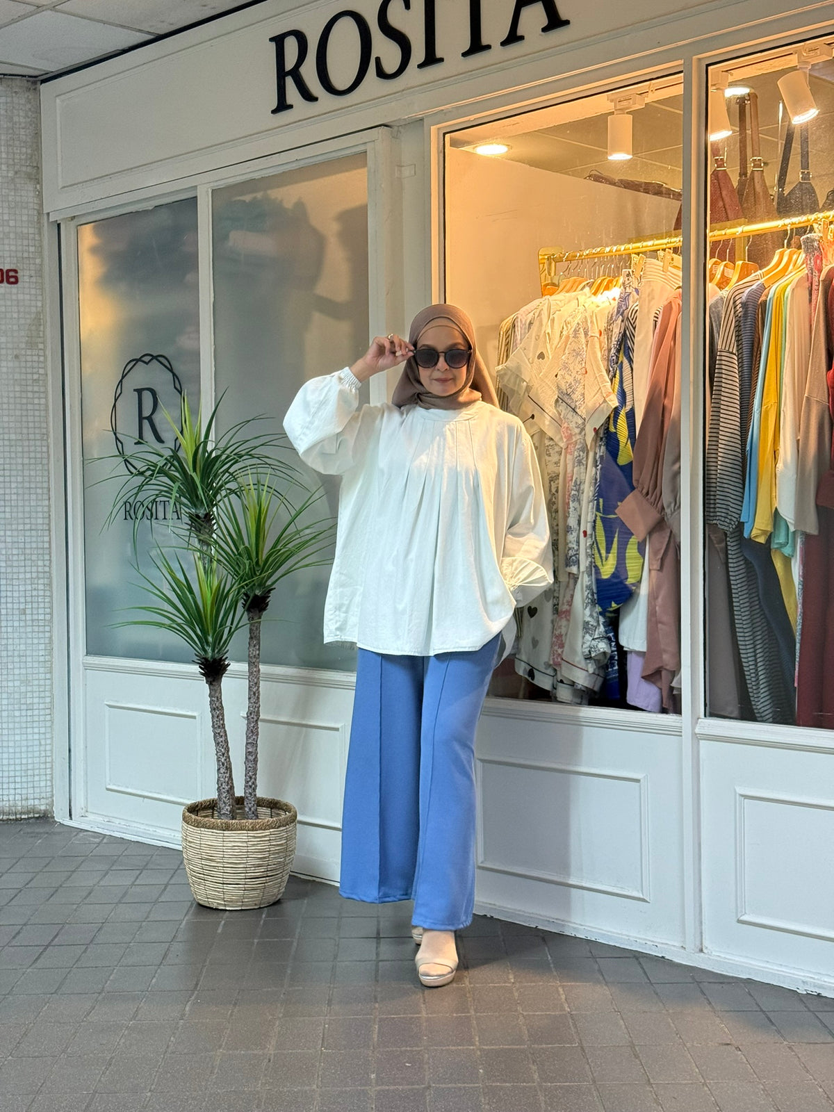 Faye Denim Top in Bleach (NEW!)