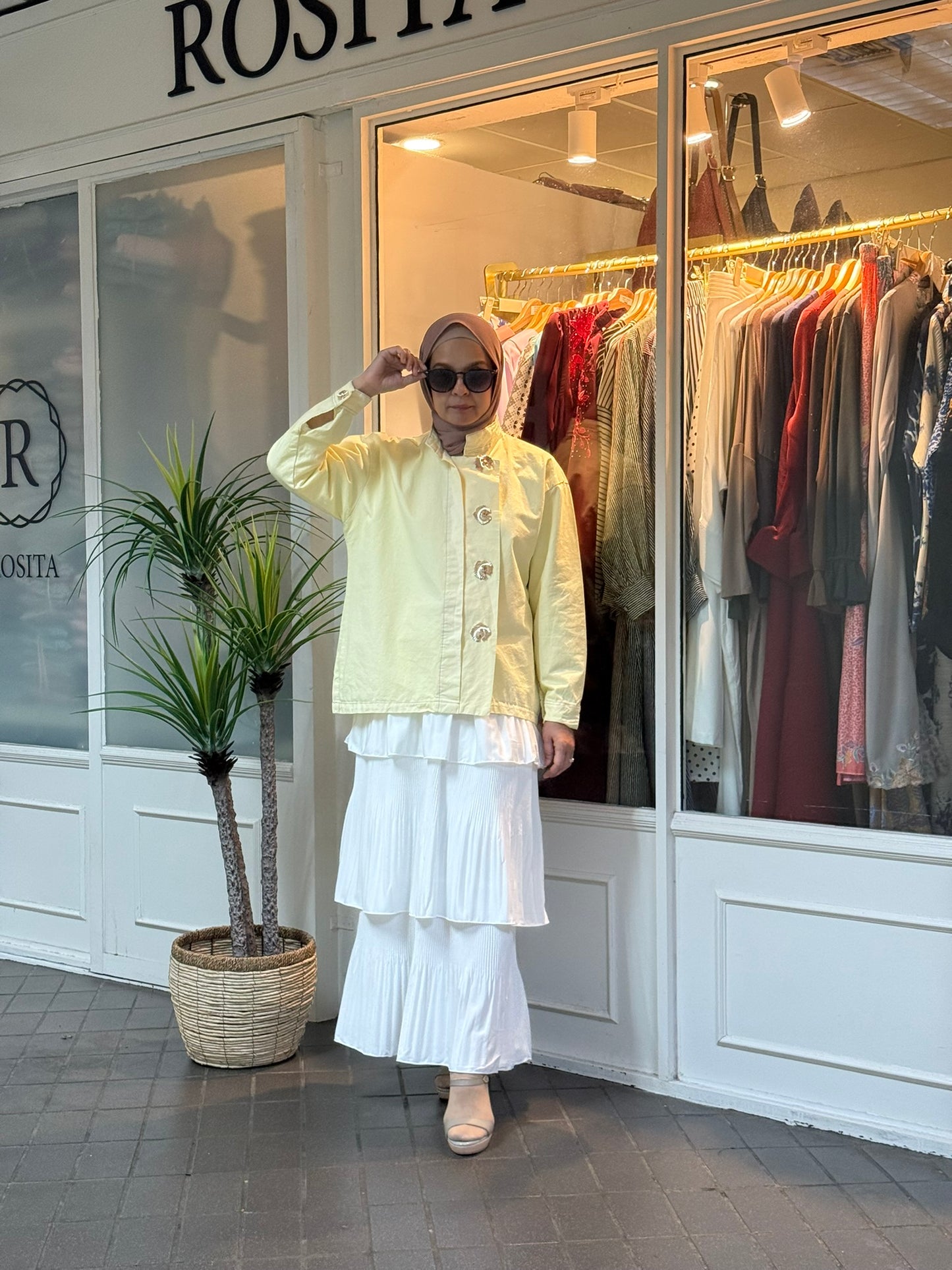 Anna Outerwear Top in Butter Yellow (NEW!)