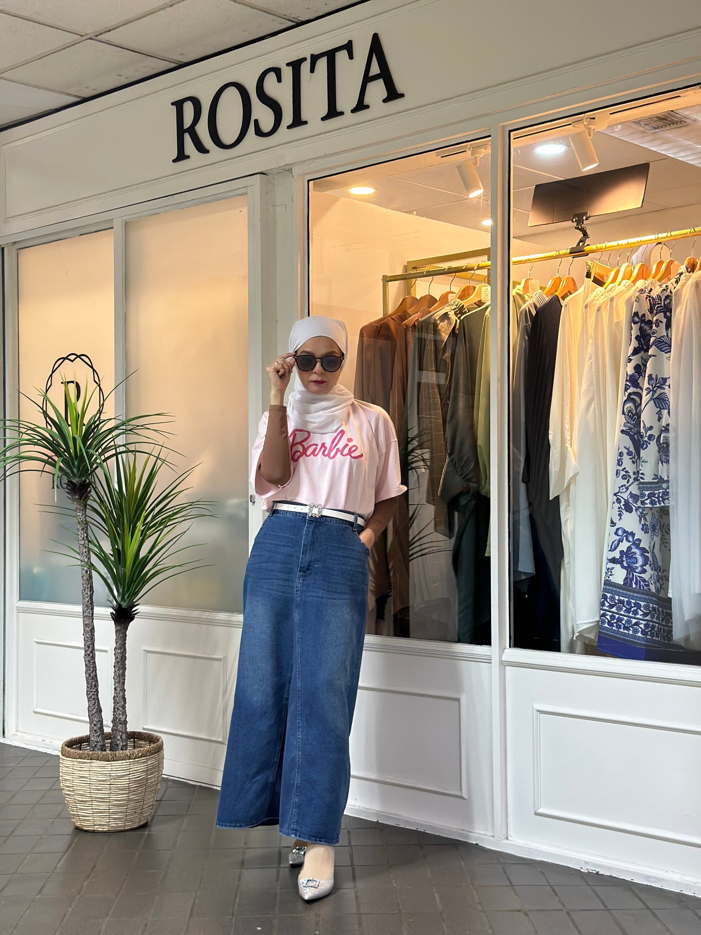 Jenny Denim Midi Skirt