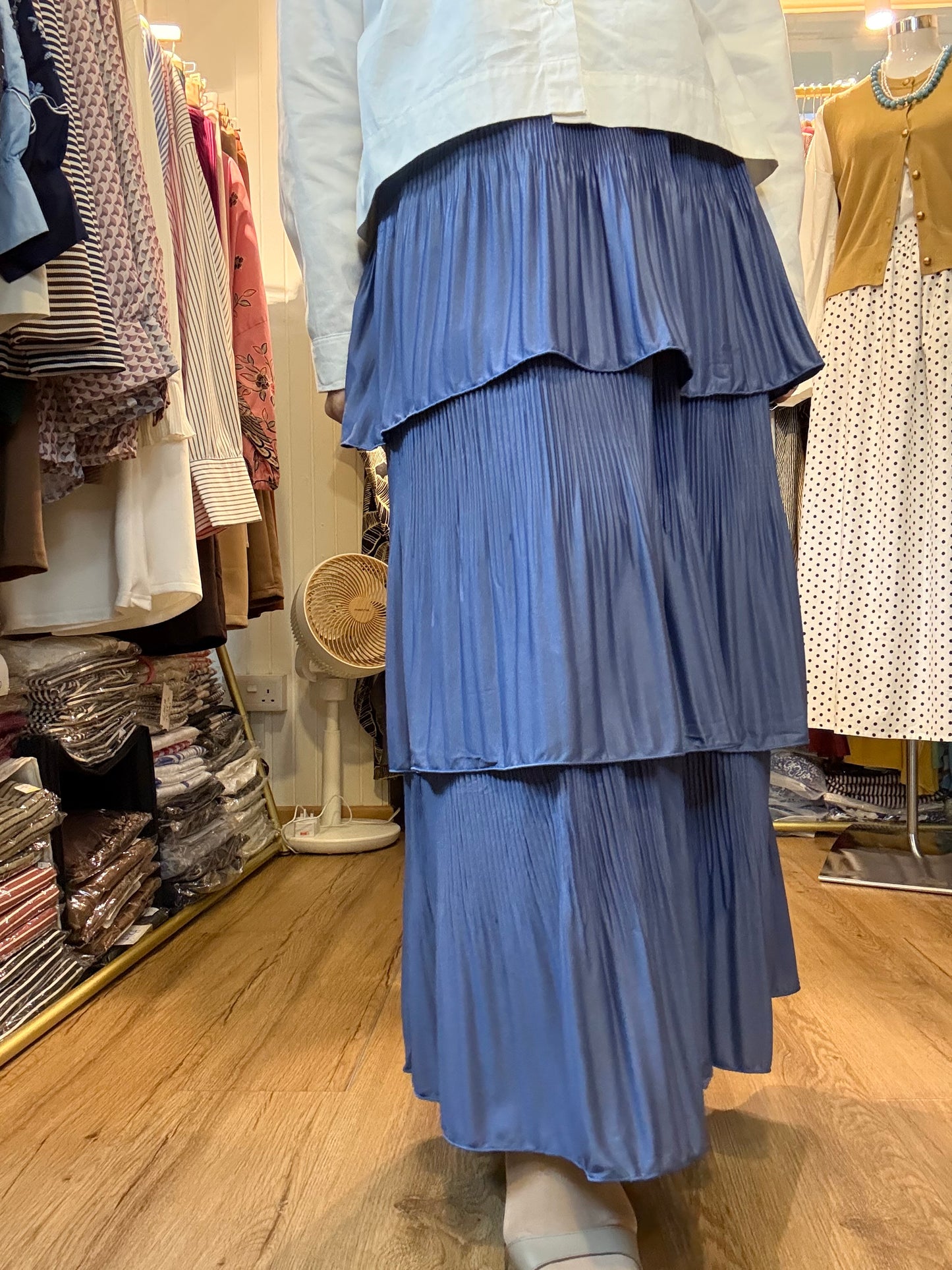 Maria Cake Skirt in Denim Blue (NEW!)
