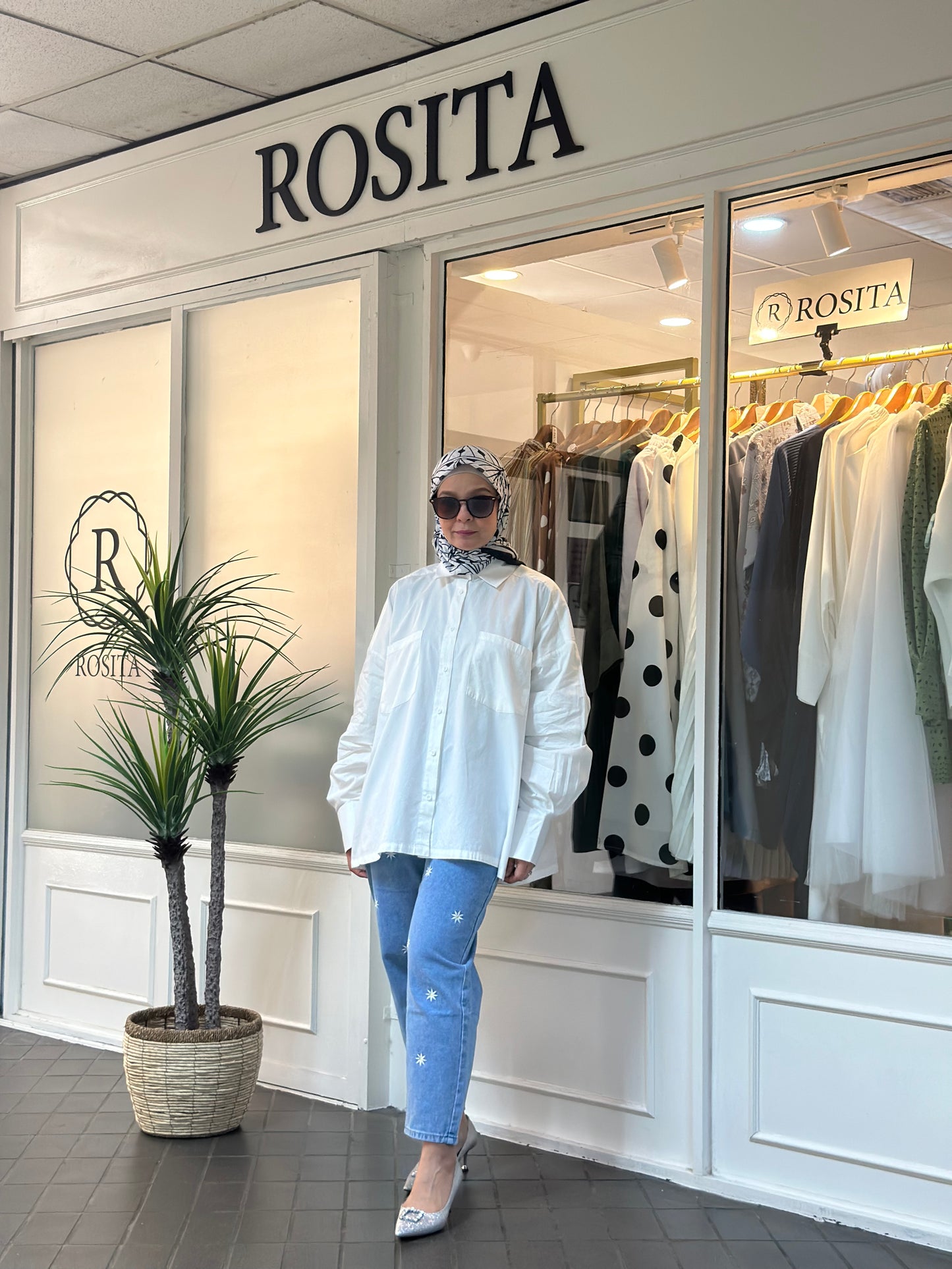 Estelle Boyfriend Shirt in White