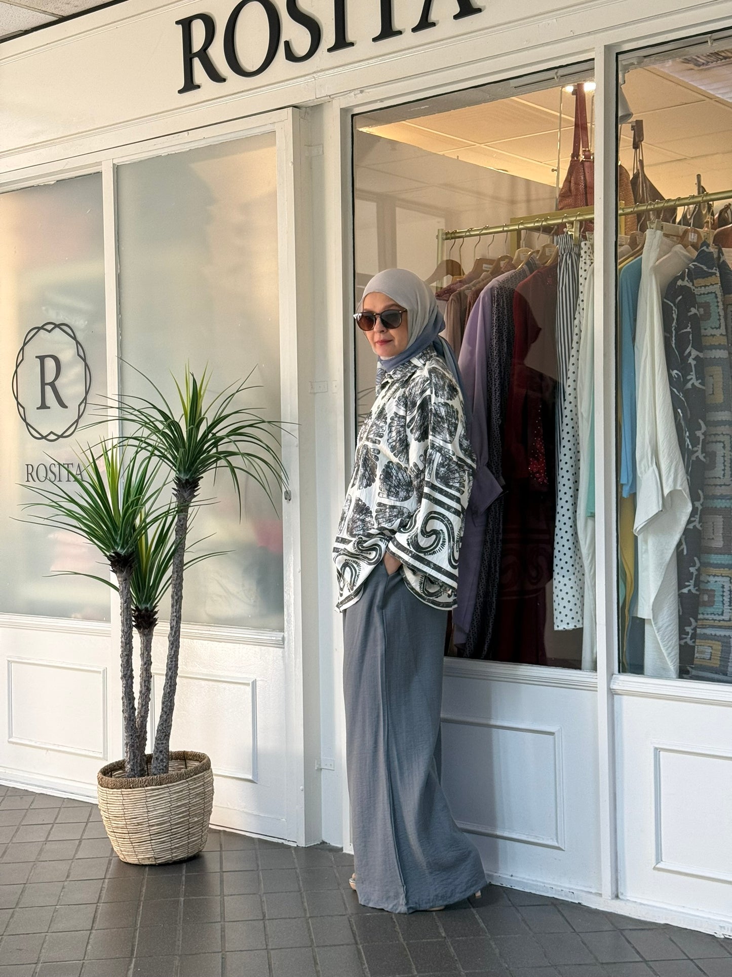 Raisa Pants Set in  Grey (NEW!)