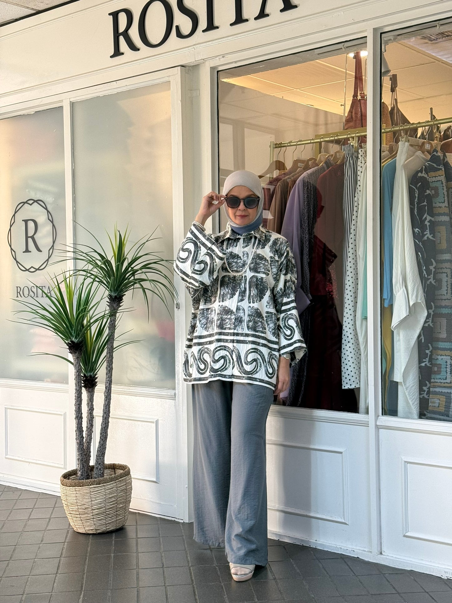 Raisa Pants Set in  Grey (NEW!)