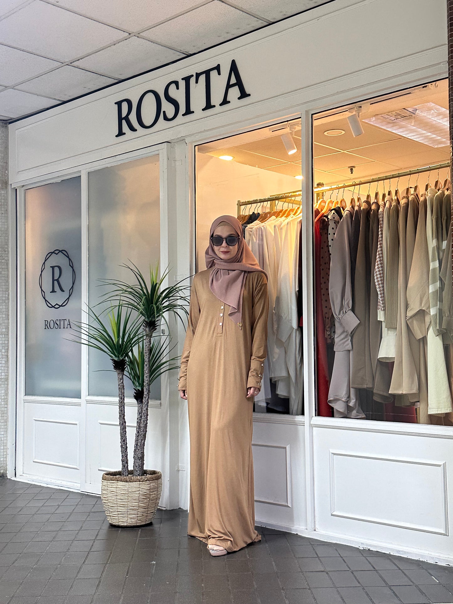 Eve Basic Lounge Dress in Mocha (NEW!)