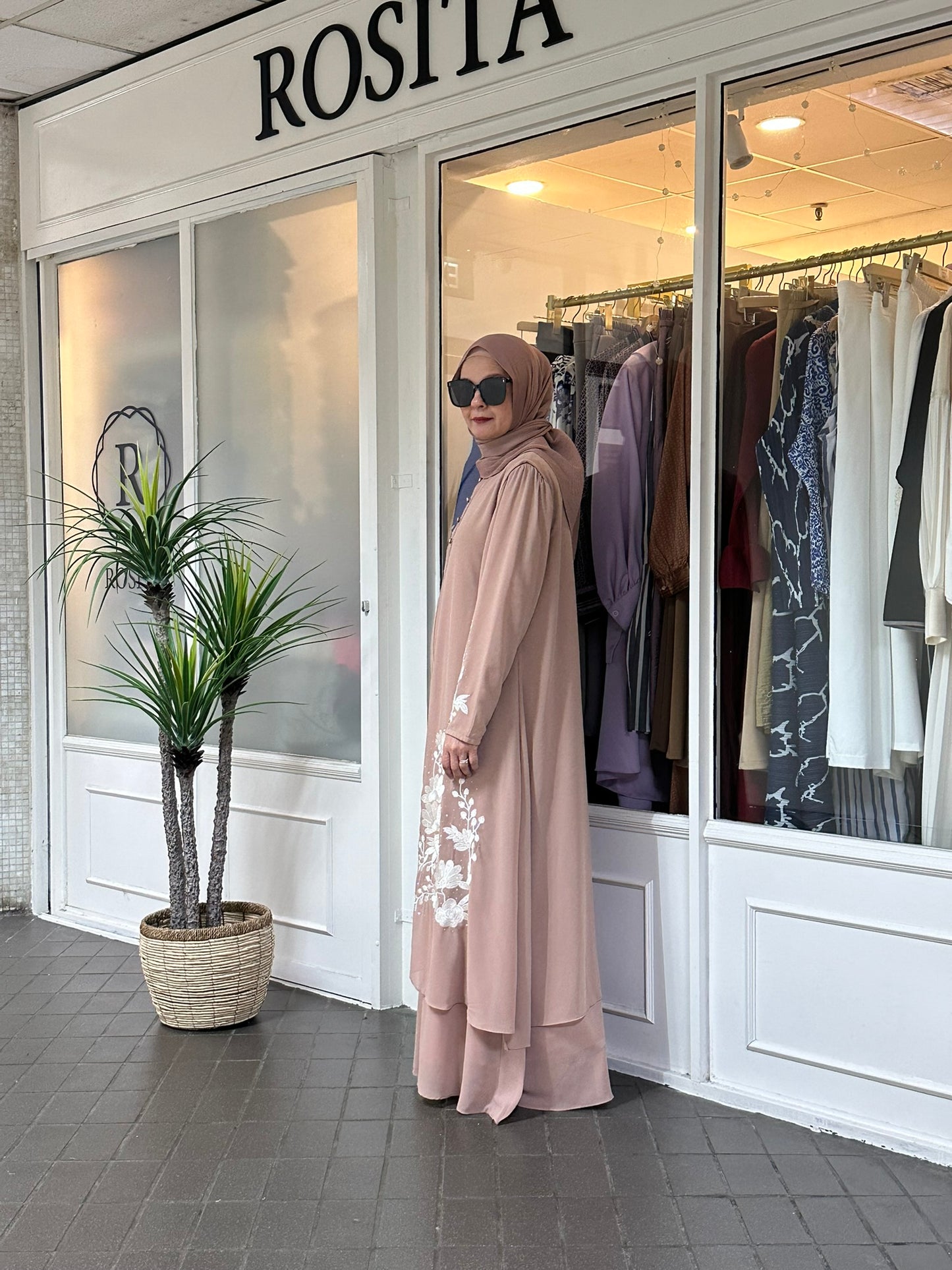 Amani Dress with vest in Nude (NEW!)