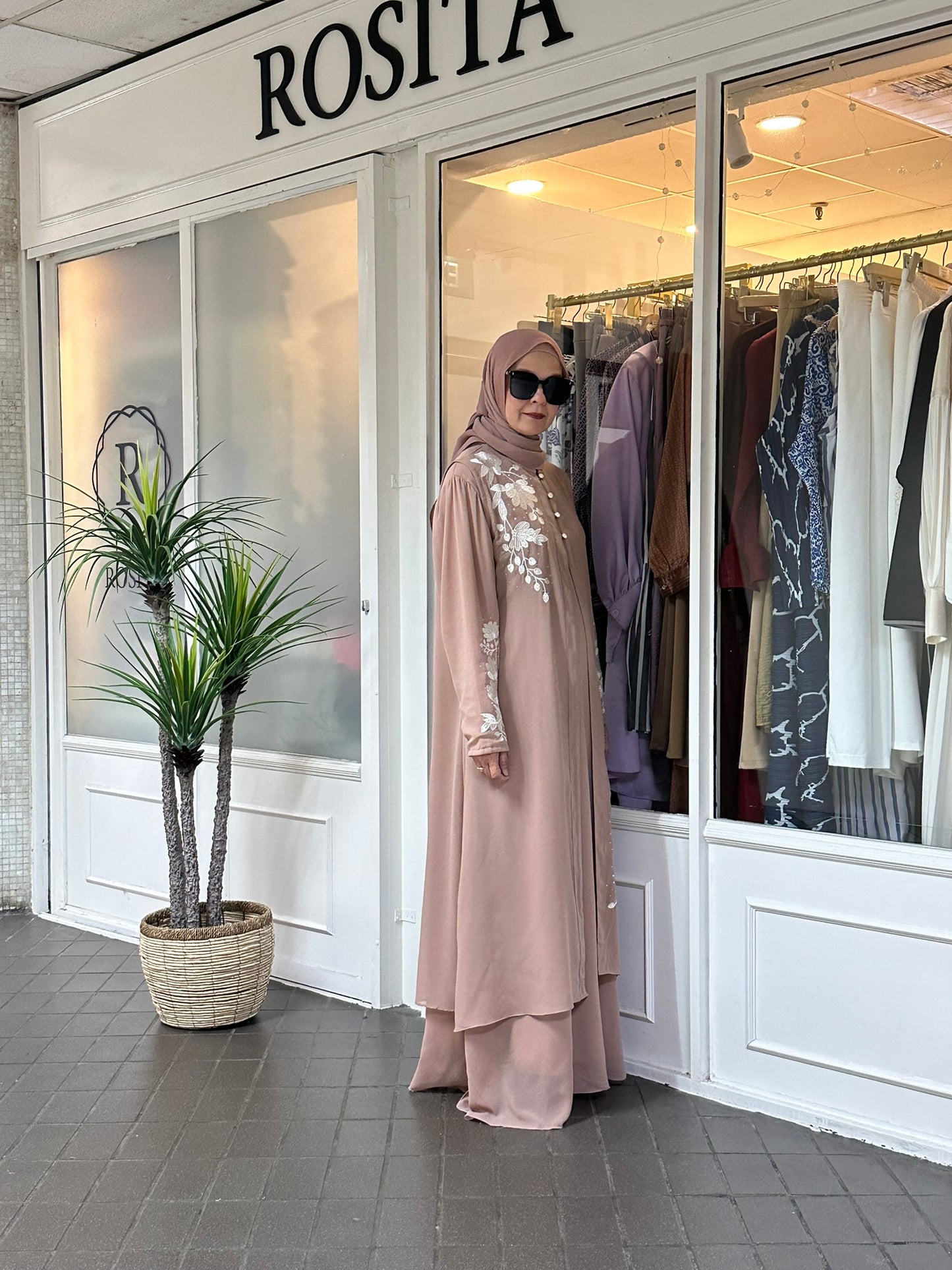 Amani Dress with vest in Nude (NEW!)