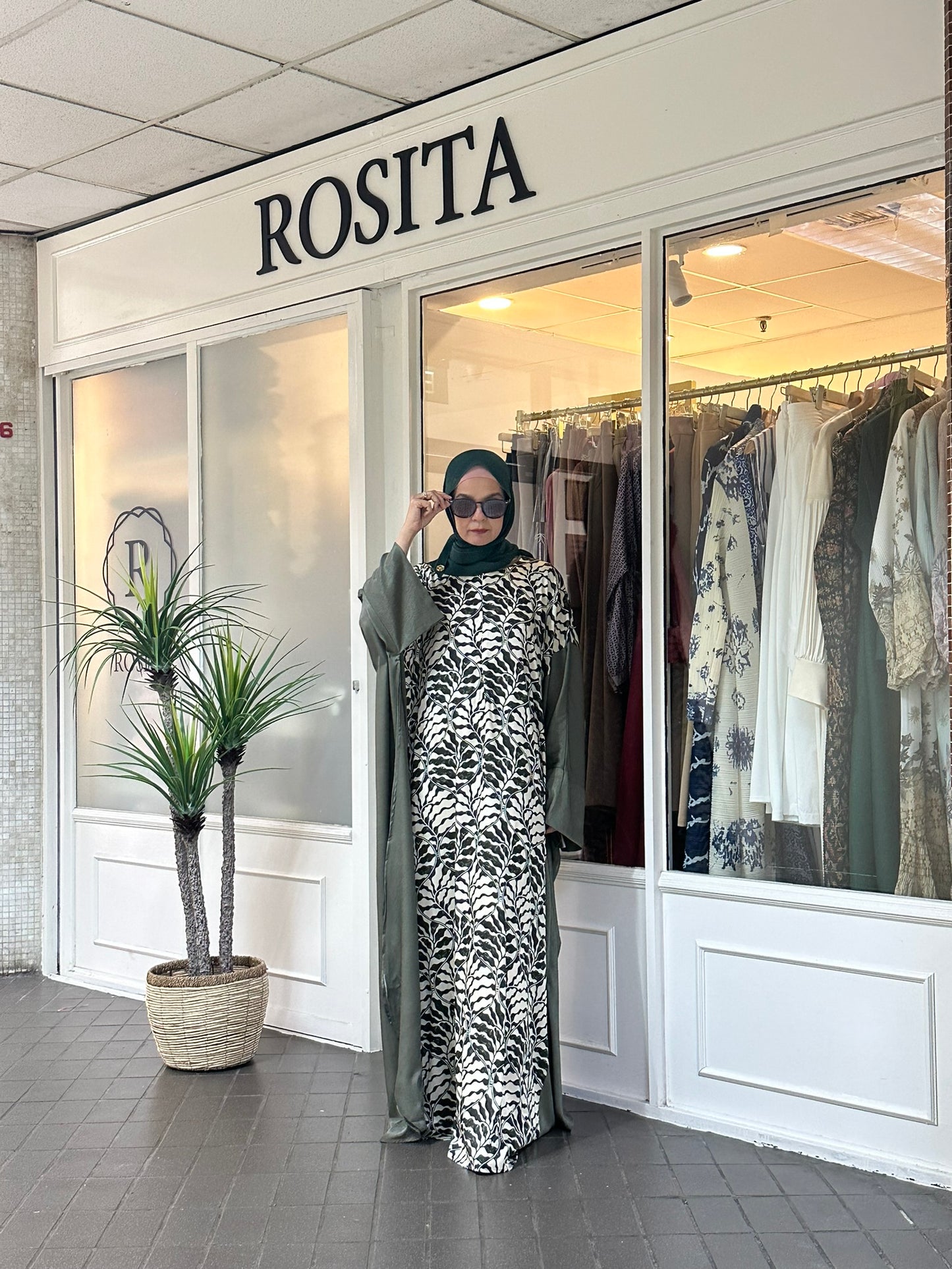 Layla Kaftan in Fern Pattern (SALE!)