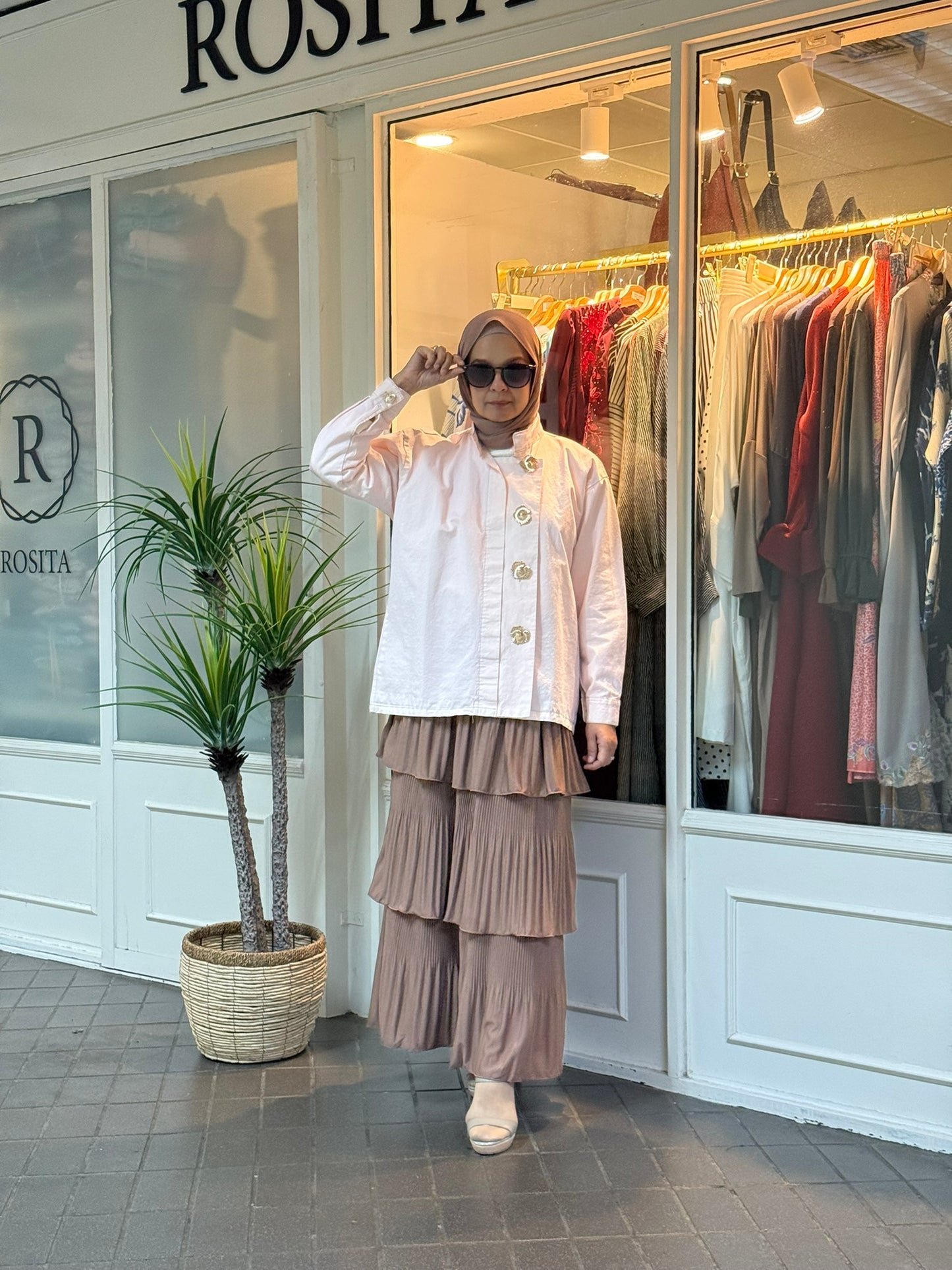 Anna Outerwear Top in Pink (NEW!)