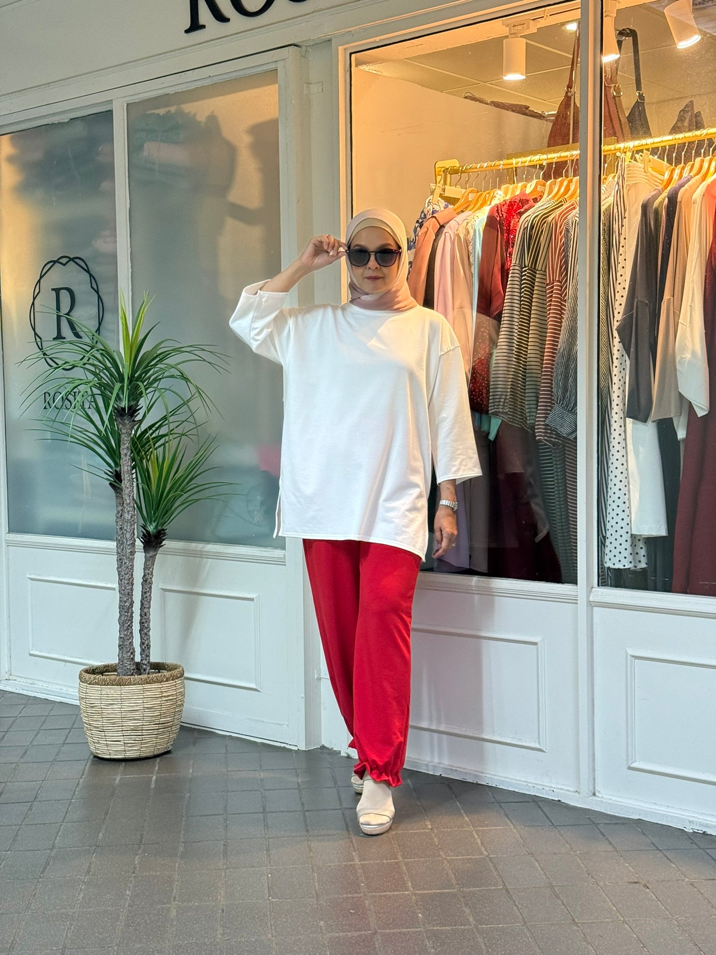 ND 3/4 Top in White (NEW!)