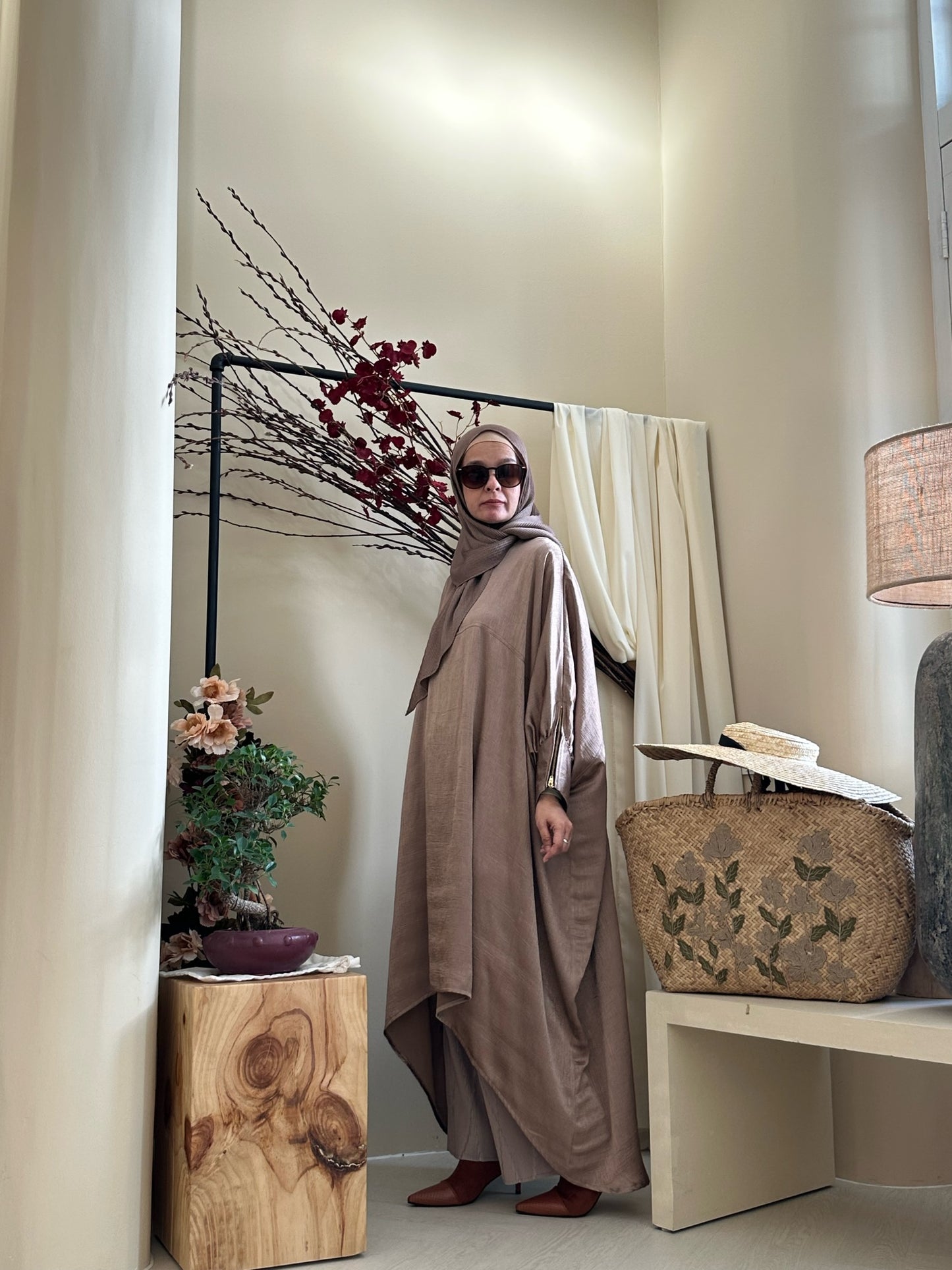 Bianca Hi-Lo Tunic in Hazel