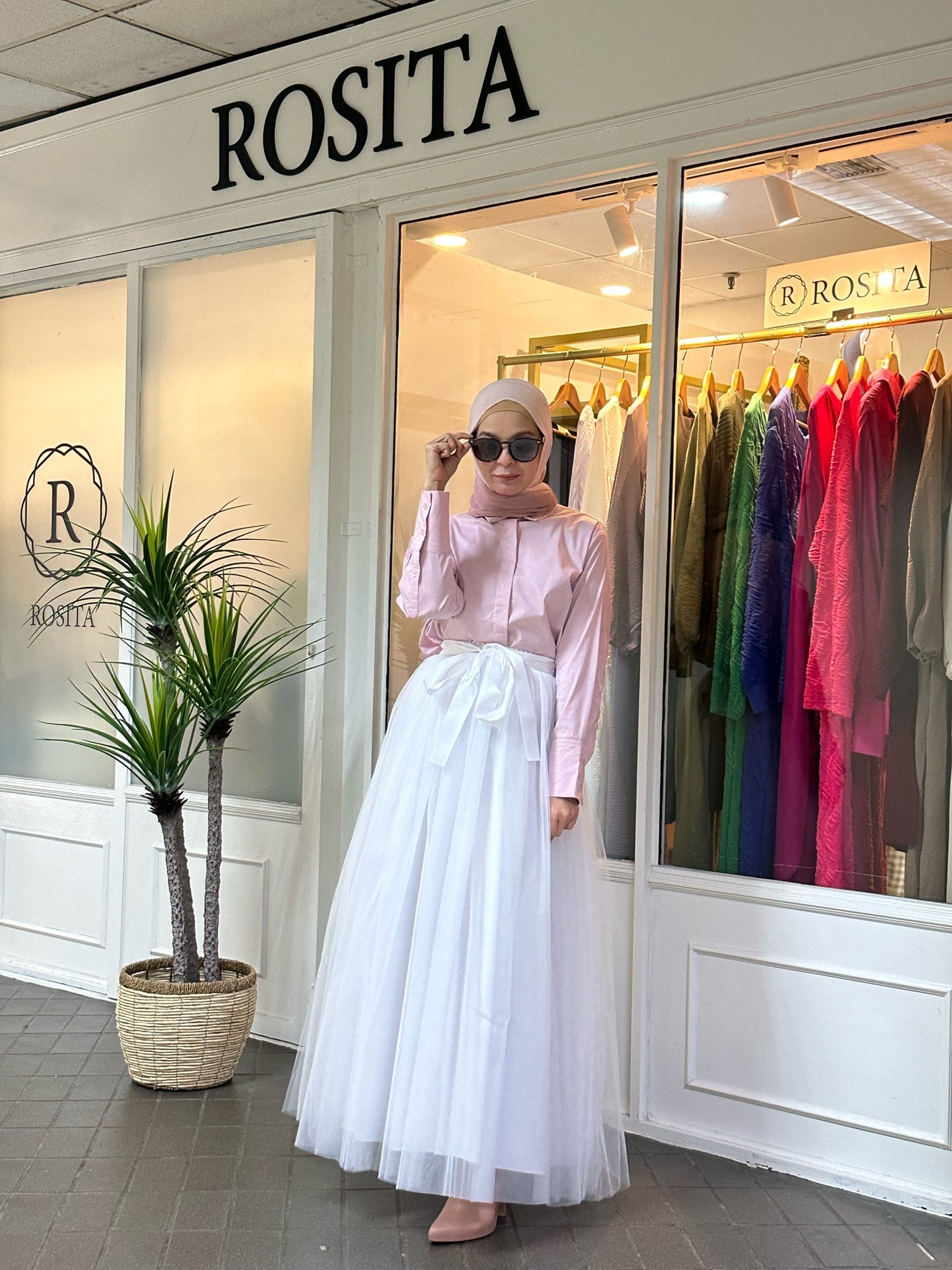 Lulu Tulle Skirt in White