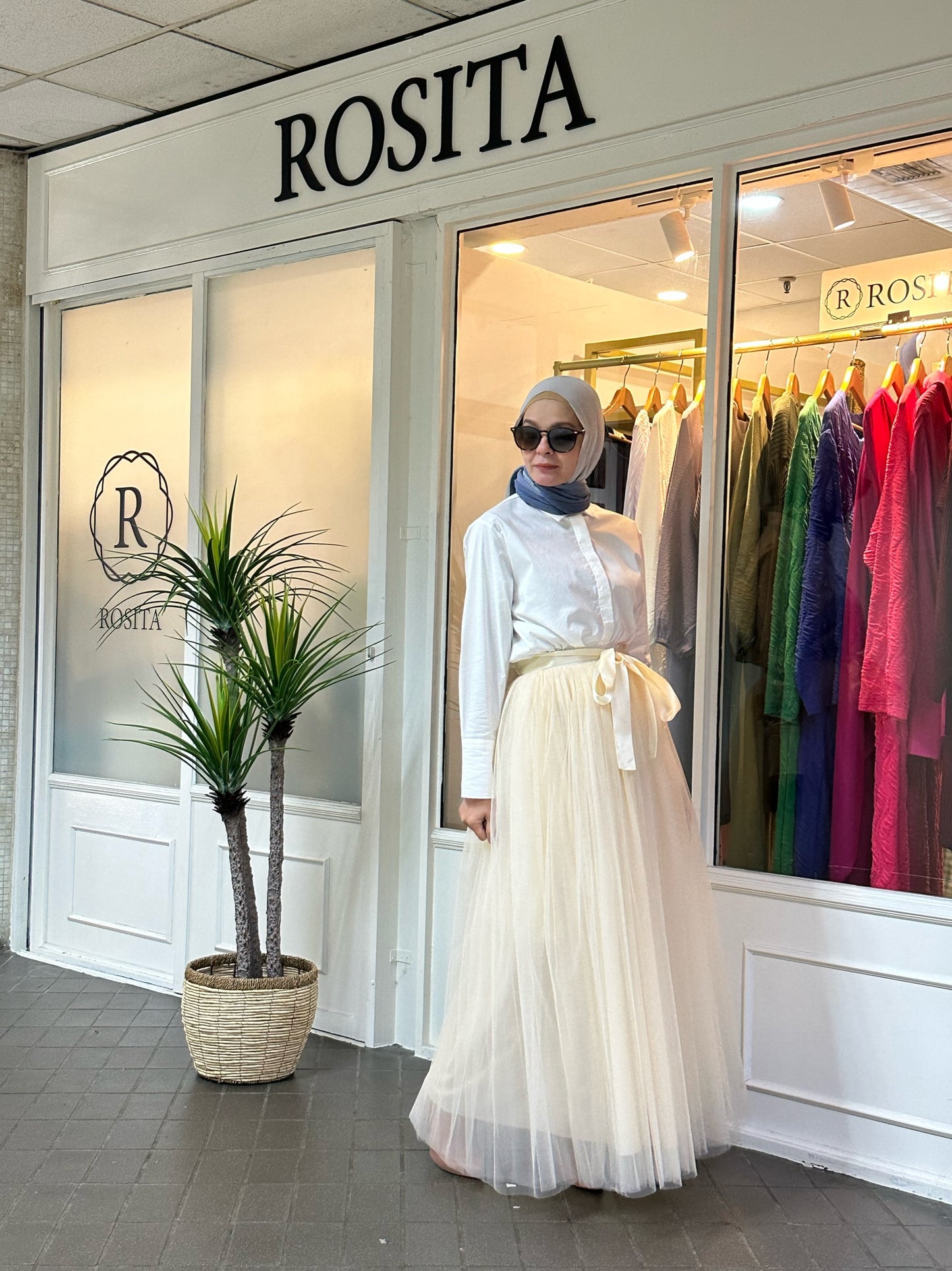 Lulu Tulle Skirt in Cream