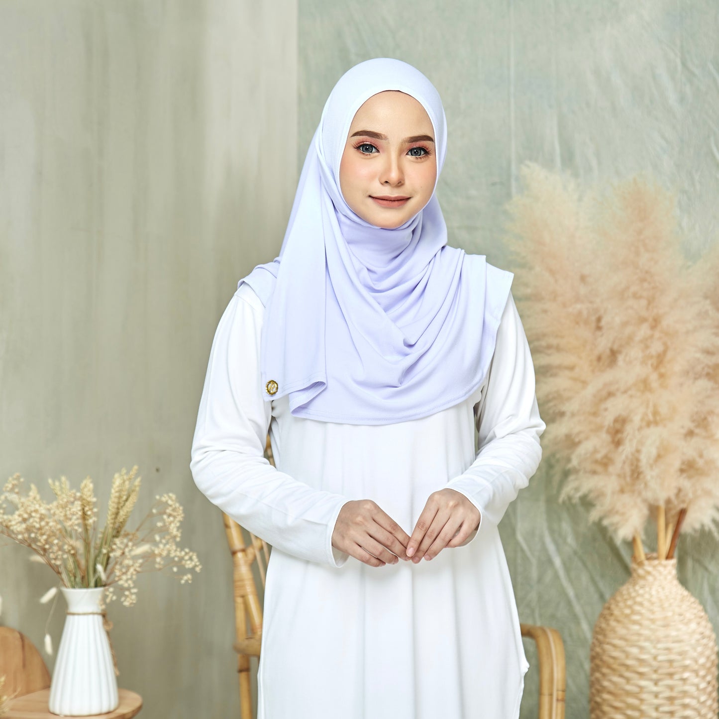 Clara Instant Hijab in Lilac (Maxi)
