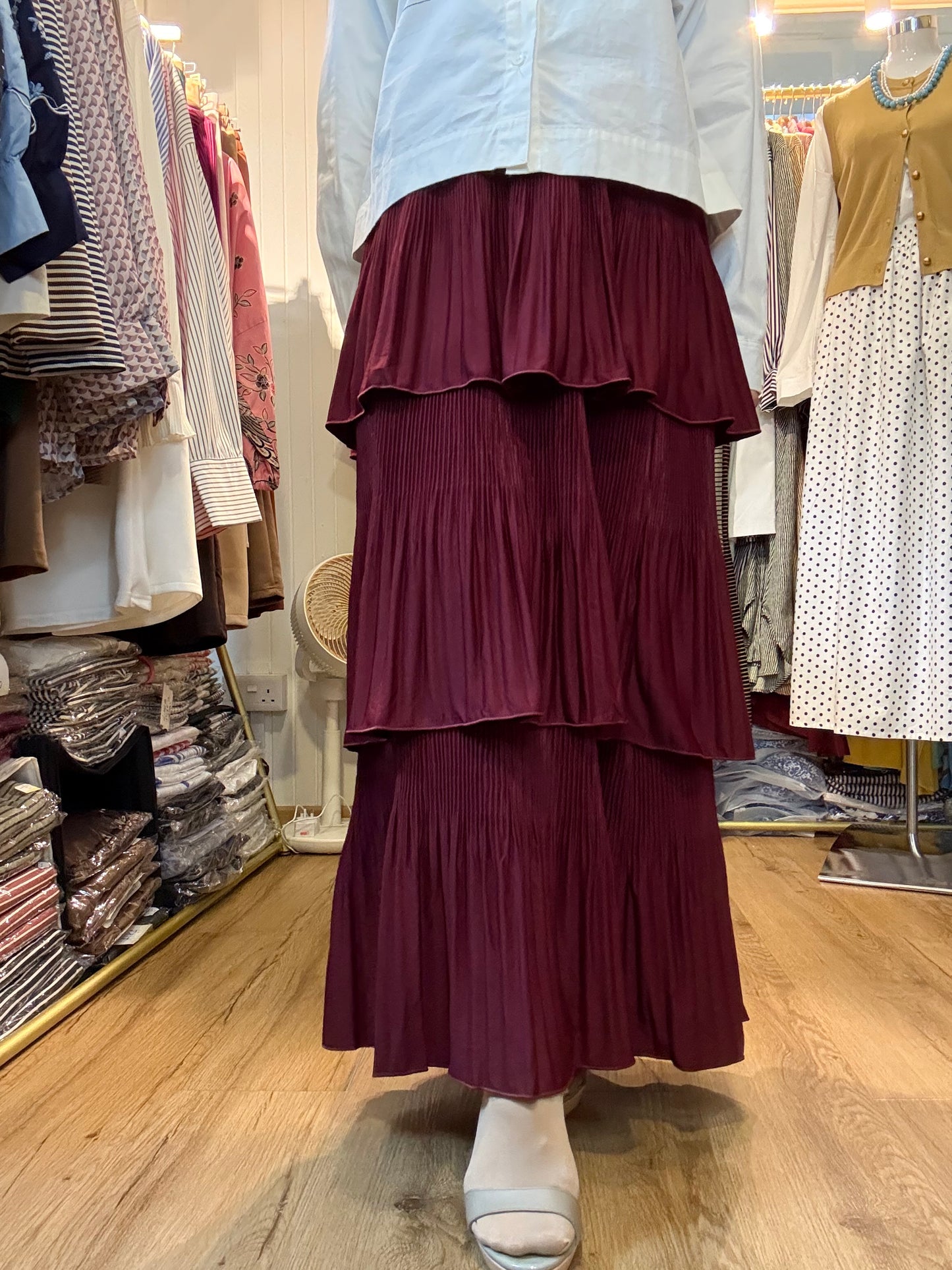 Maria Cake Skirt in Wine (NEW!)