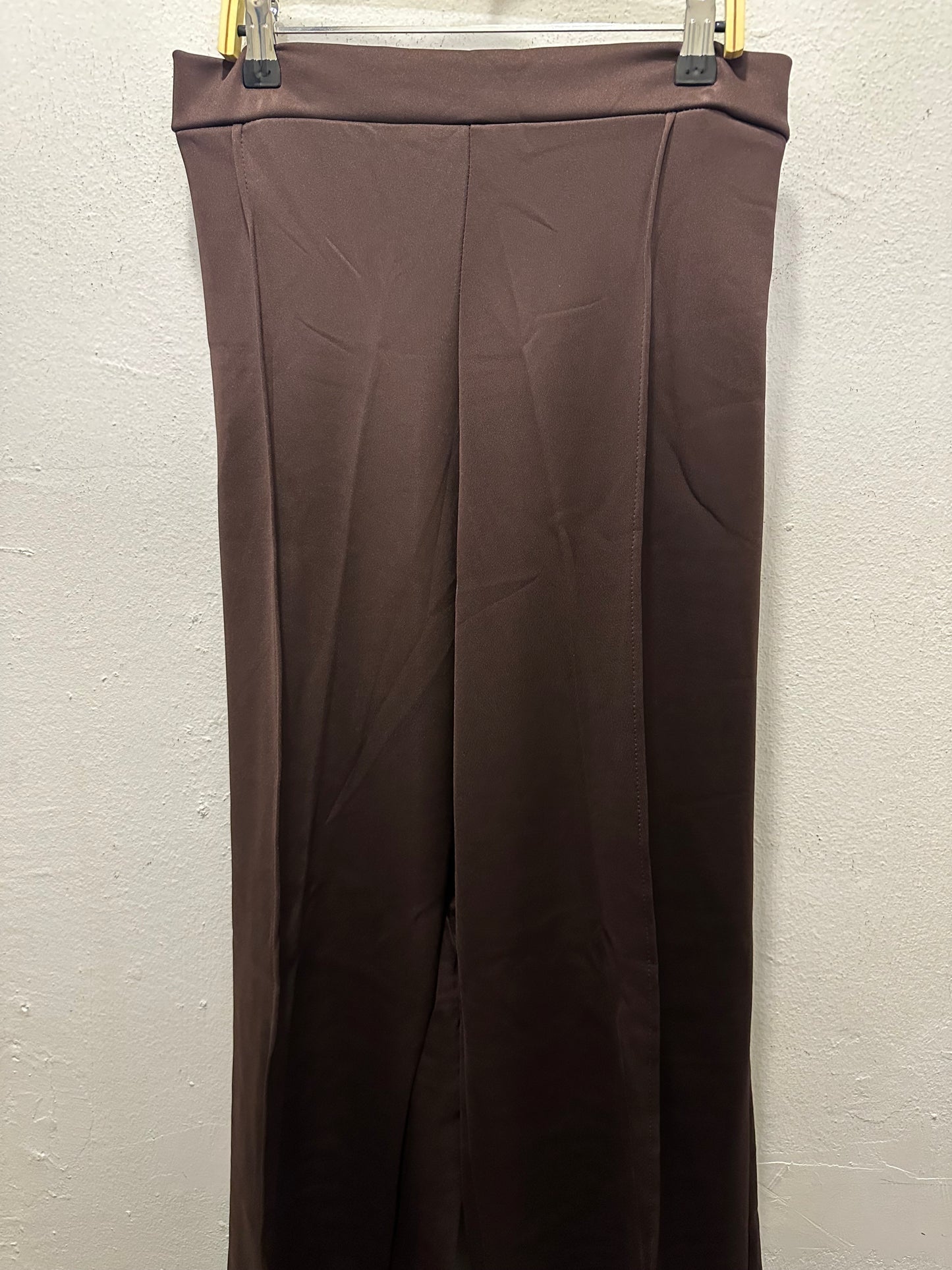 Mia Stretchable Palazzo Pants in Rich Brown