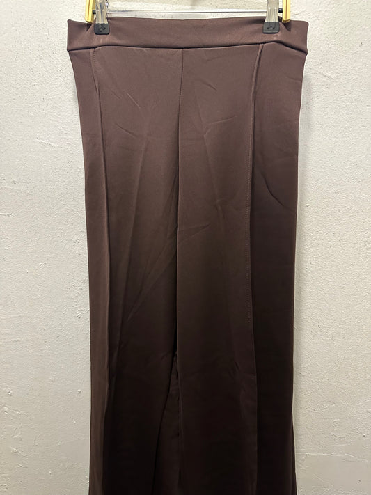 Mia Stretchable Palazzo Pants in Rich Brown