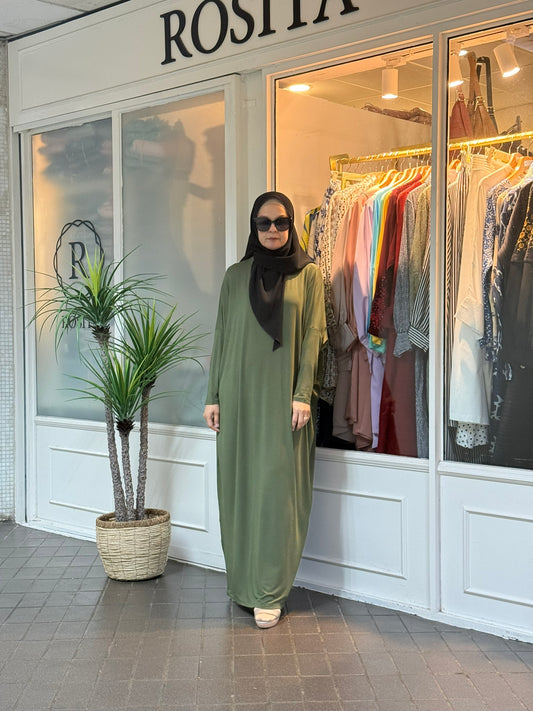 Alina Batwing Dress in Olive (NEW!)