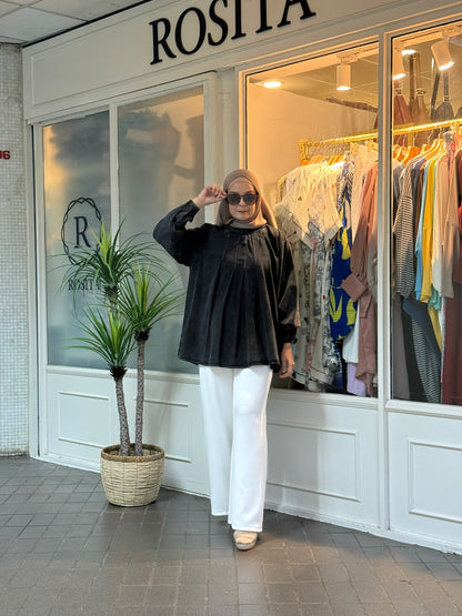 Faye Denim Top in Ash Grey (NEW!)