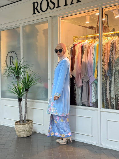 Kebaya Sulam Che Nom in Baby Blue (Early Bird Promo)
