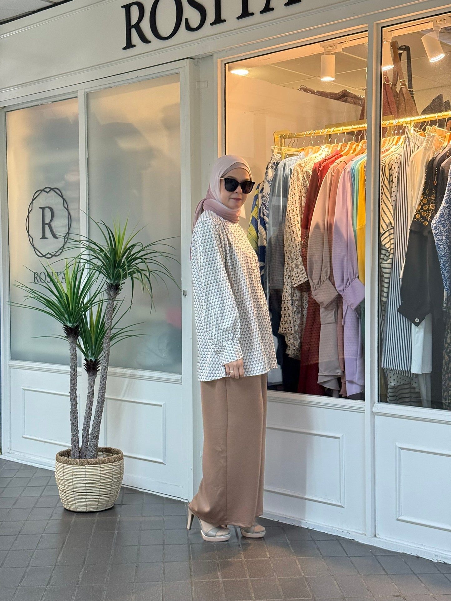 Lula Buttoned Down Blouse in Beige (NEW!)