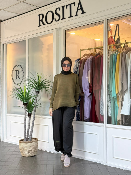 Naomi Drawstring Pants in Black (NEW!)