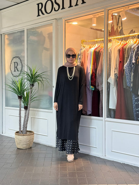 Yuna Batwing Tunic in Black (NEW!)