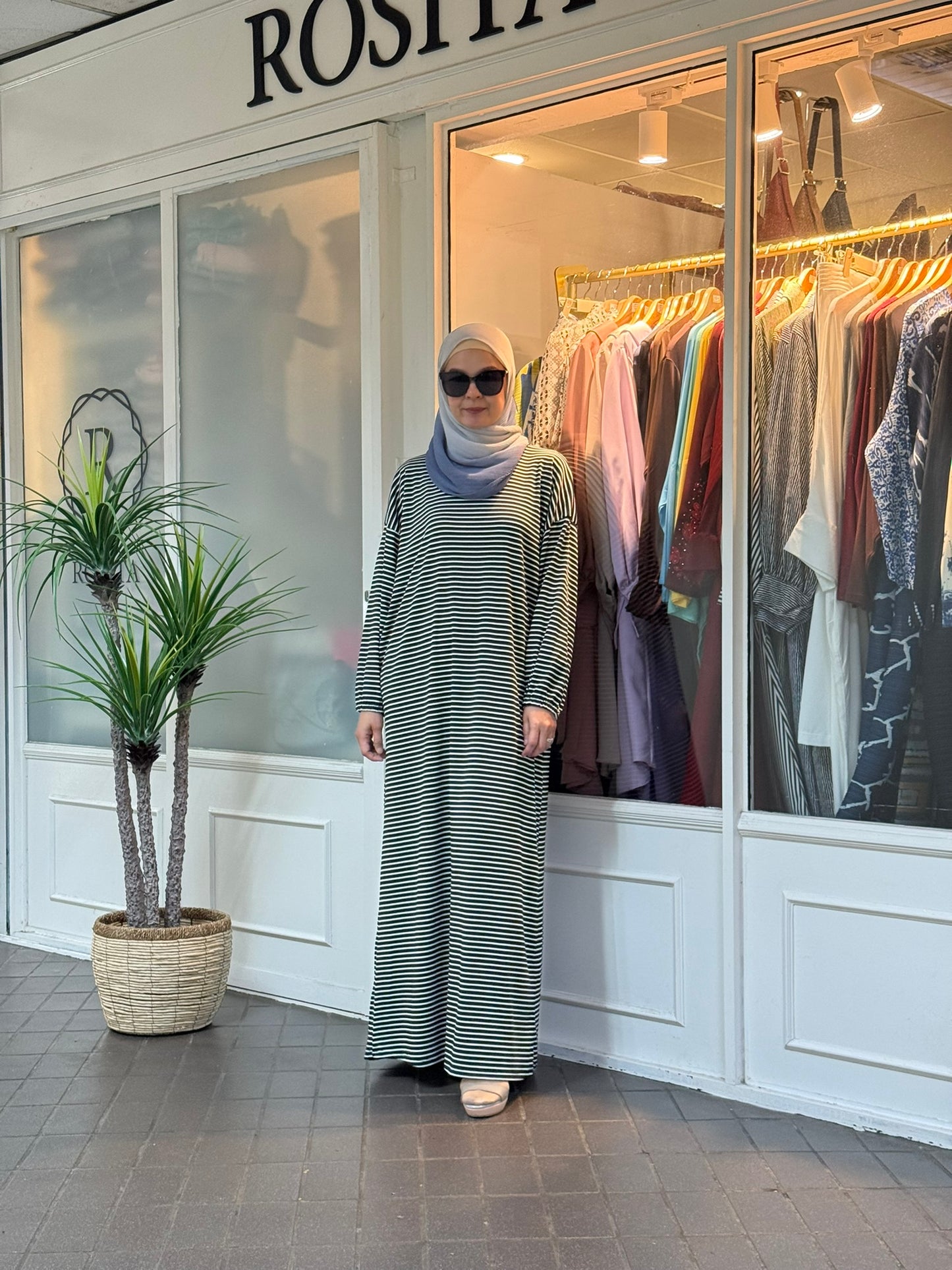 Mika Striped Dress in Black (NEW!)