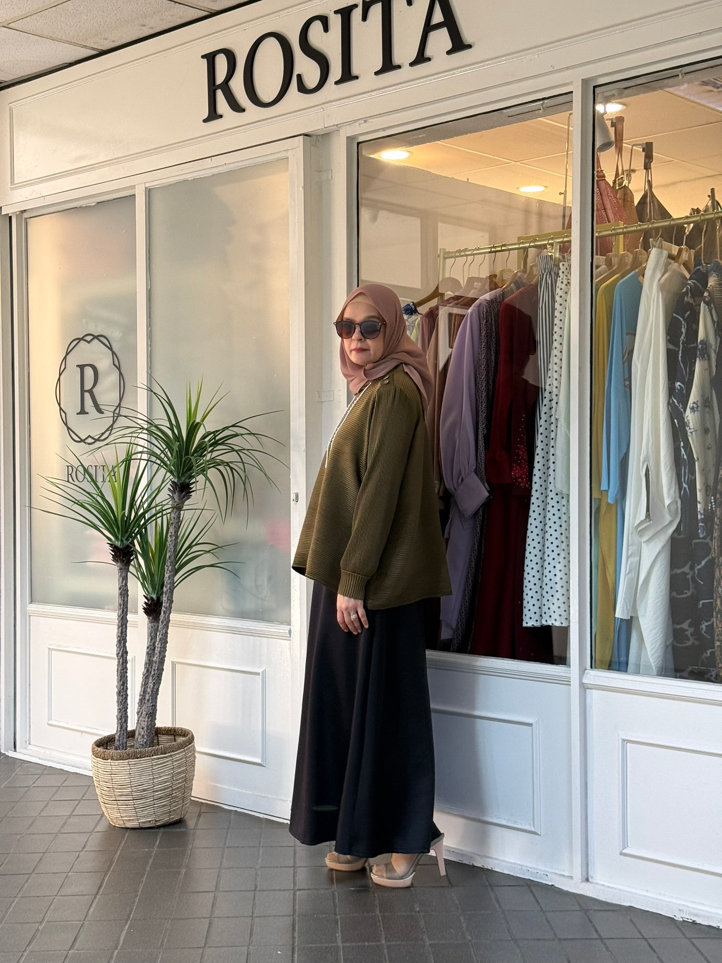 Sally A-Line Scuba Skirt in Black (NEW!)