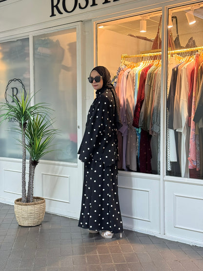 Jelita Polka Dot Co-Ord Set in Black (NEW!)