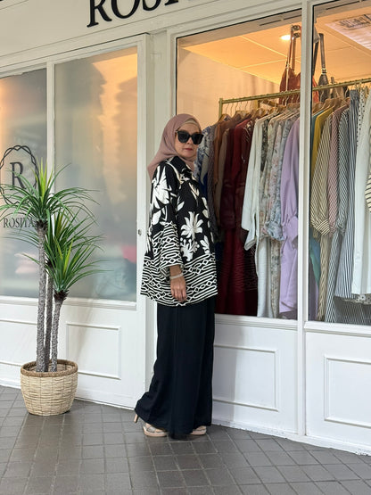 Raisa Pants Set in Floral Black (NEW!)