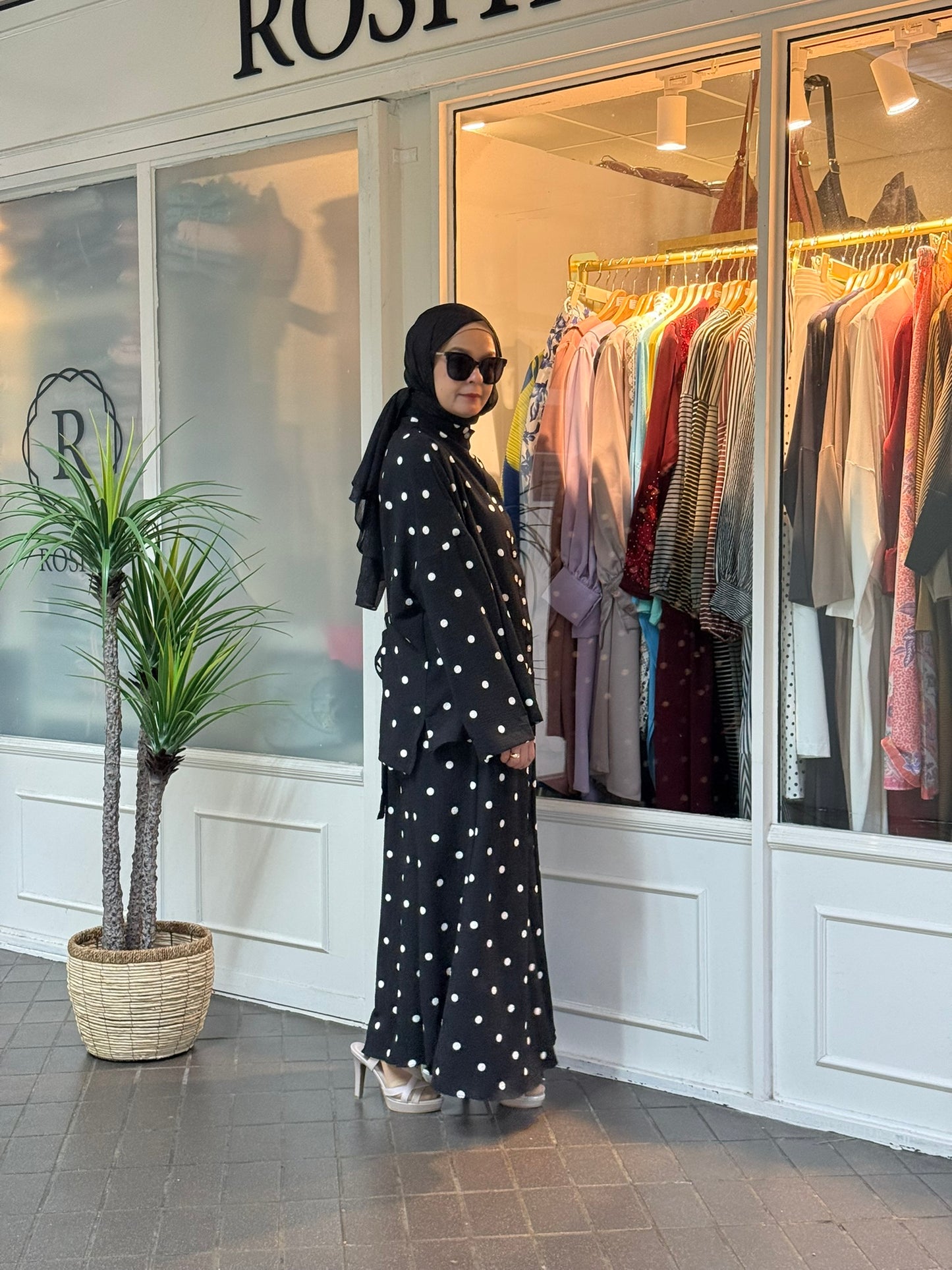 Jelita Polka Dot Co-Ord Set in Black (NEW!)