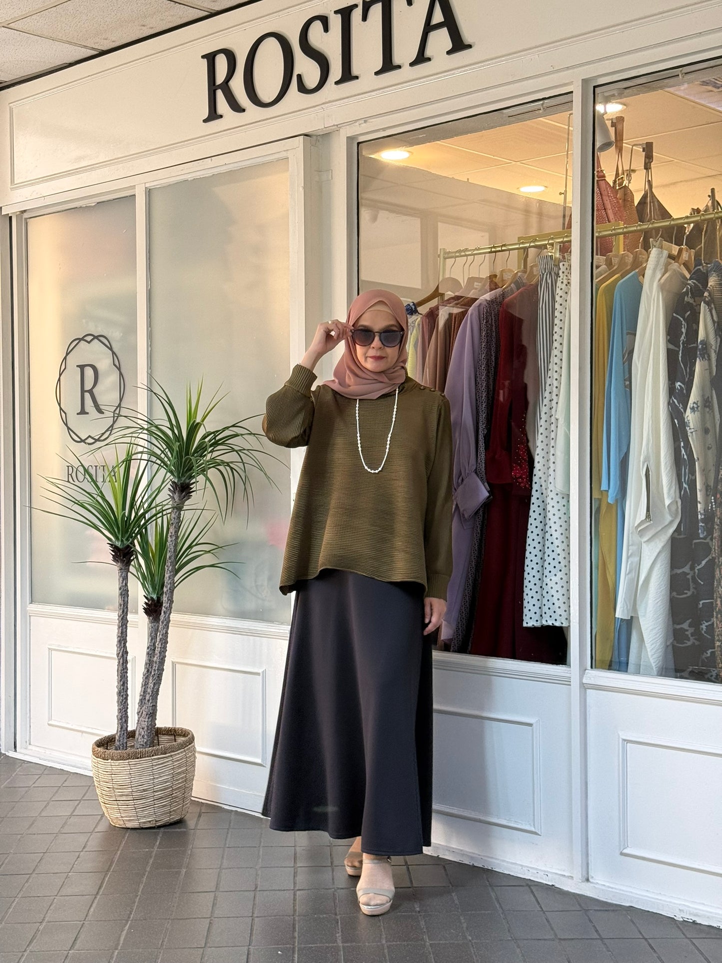 Sally A-Line Scuba Skirt in Black (NEW!)