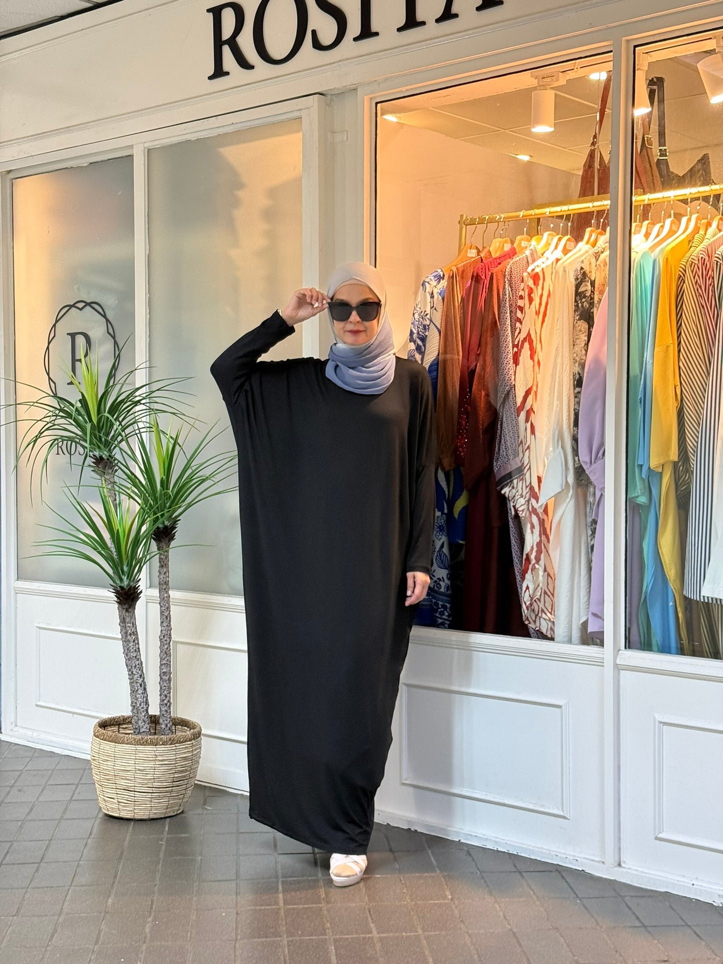 Alina Batwing Dress in Black (NEW!)