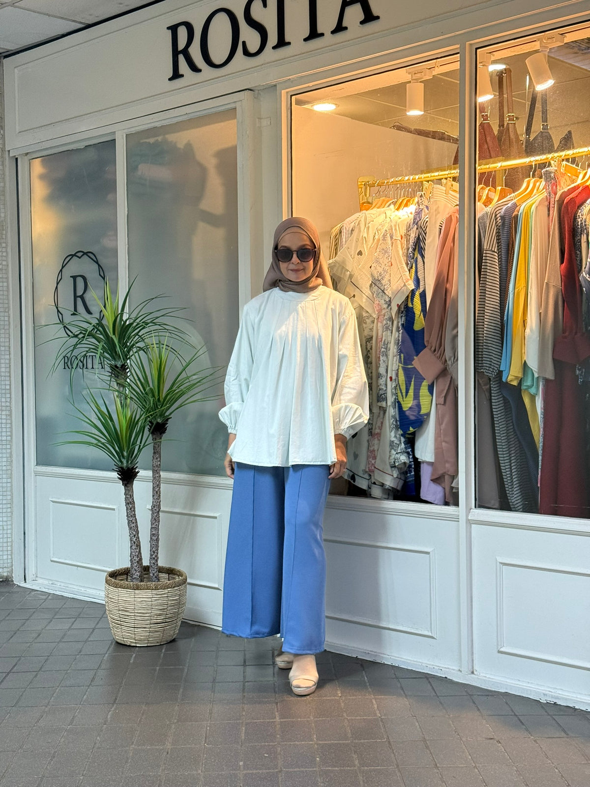 Faye Denim Top in Bleach (NEW!)