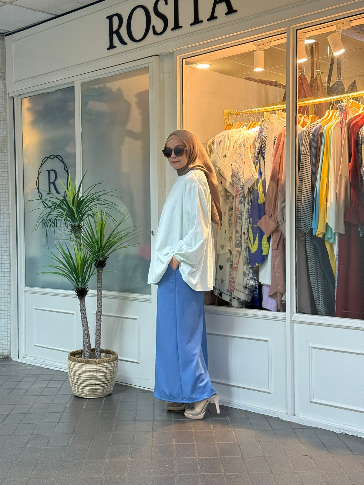 Faye Denim Top in Bleach (NEW!)