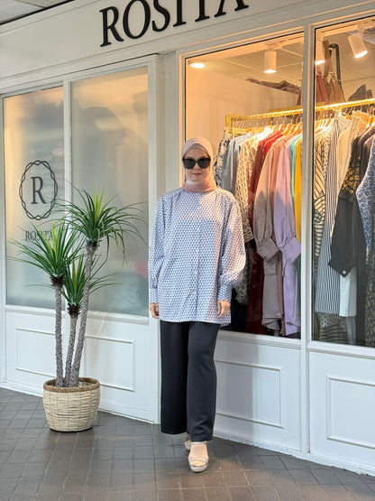 Lula Buttoned Down Blouse in Blue (NEW!)