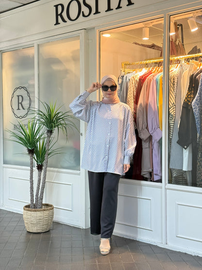 Lula Buttoned Down Blouse in Blue (NEW!)