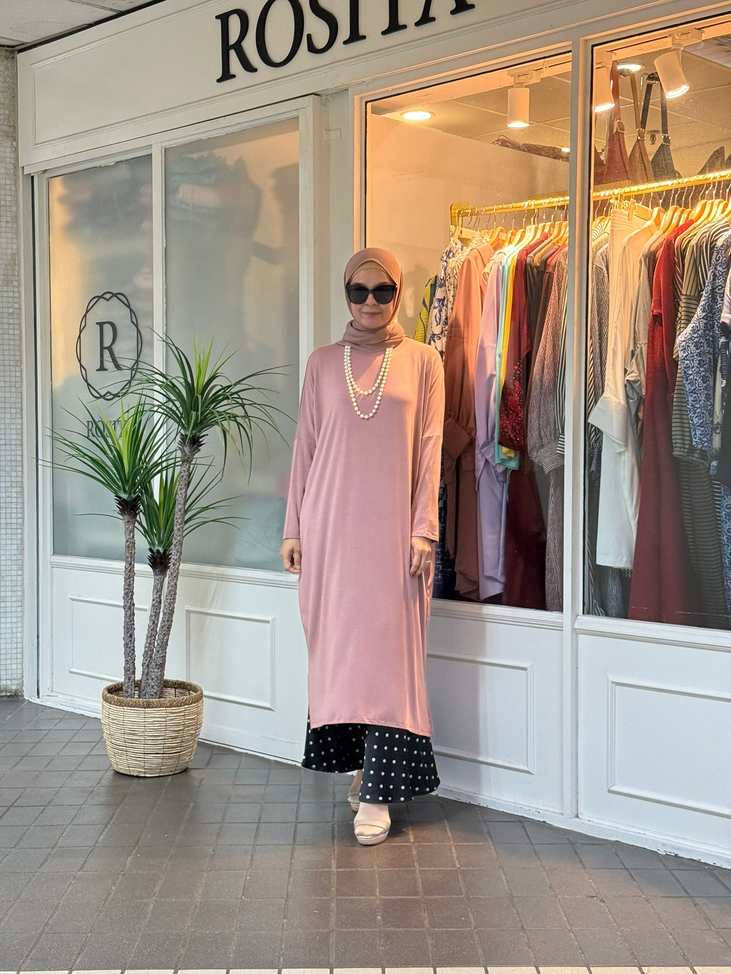 Yuna Batwing Tunic in Blush (NEW!)