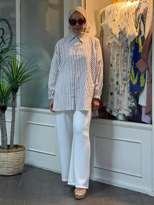 Eva Striped Top in Blush (NEW!)