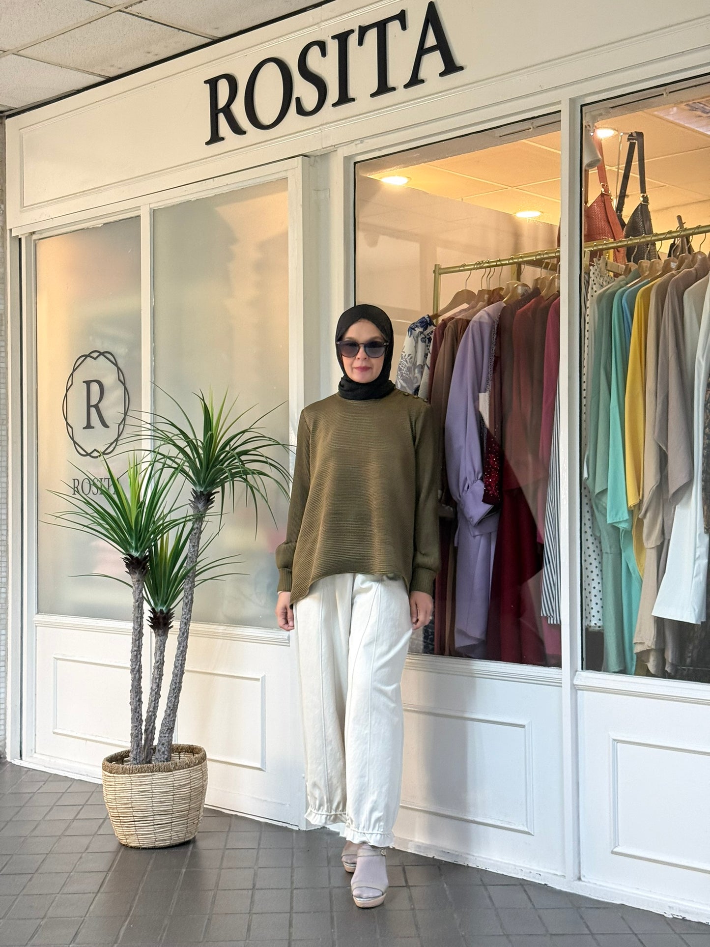 Naomi Drawstring Pants in Bone (NEW!)