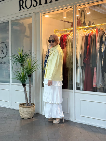 Anna Outerwear Top in Butter Yellow (NEW!)