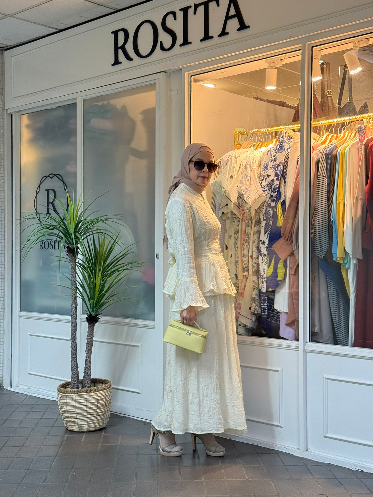 Bella Floral Embroidered Skirt Set in Butter (NEW!)